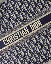 Dior Book Tote 41.5 Blue Dior Oblique Embroidery M1286 - 3