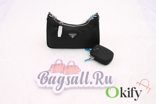 Okify Prada Hobo Nylon Re-Edition 2005 Bag 1BH204 22x18x6.5cm - 1