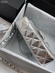 Chanel handbag silver AS1665 18cm - 5