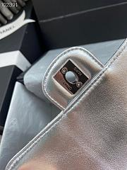 Chanel handbag silver AS1665 18cm - 6