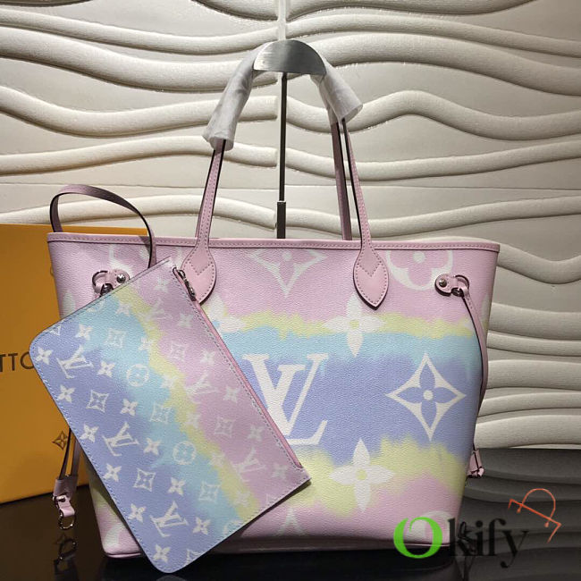 Louis Vuitton Neverfull MM Bag M45270 Pink 31cm - 1