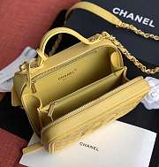 Chanel Chain Vanity Case Yellow 21cm - 4