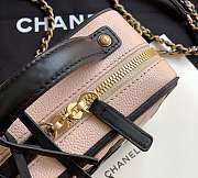 Chanel Chain Vanity Case Black and Peach 17cm - 3