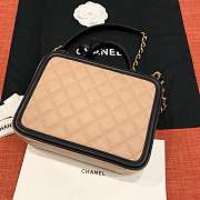 Chanel Chain Vanity Case Black Beige 21cm - 6