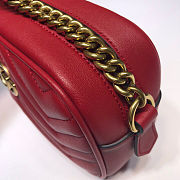 Gucci GG Marmont 18 Matelassé Red Leather 2405 - 4