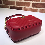 Gucci GG Marmont 18 Matelassé Red Leather 2405 - 2