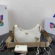 Bagsall Re-Edition 2005 Saffiano Leather Bag White 1BH204 - 1