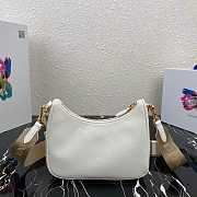 Bagsall Re-Edition 2005 Saffiano Leather Bag White 1BH204 - 5