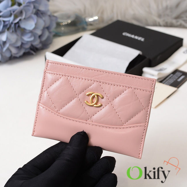 Bagsall Chanel card case pink  - 1