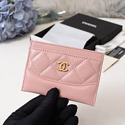 Bagsall Chanel card case pink  - 1