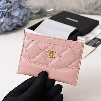 Bagsall Chanel card case pink 