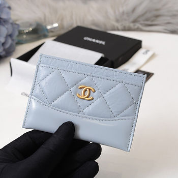 bagsall Chanel card case Blue