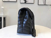 YSL Small Loulou Bag 23 Full Black - 5
