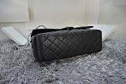 Chanel Flap Bag Maxi 33 black lambskin silver hardware - 2