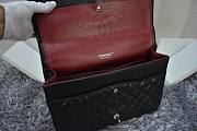 Chanel Flap Bag Maxi 33 black lambskin silver hardware - 4