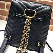 Gucci Backpack BagsAll black with gold hardware - 4