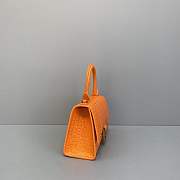 Balenciaga Hourglass Small Top Handle Bag Orange 23cm - 3