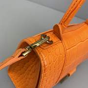 Balenciaga Hourglass Small Top Handle Bag Orange 23cm - 4