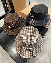 Celine fisherman hat presbyopia brown / denim tie-dye - 2