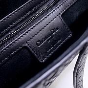 Dior Cowhide embossing Saddle Bag black - 3
