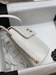 2021 early spring new series pearl chain bag white 20cm - 5