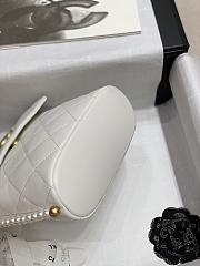 2021 early spring new series pearl chain bag white 20cm - 4