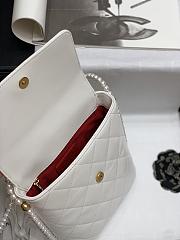 2021 early spring new series pearl chain bag white 20cm - 2