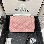 Chanel Lambskin Classic Flap Bag Pink 30cm - 4
