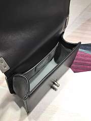 Chanel matte boy bag 20cm black with sliver hardware 20cm - 5
