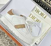 DIOR-ID SNEAKER White and Nude Calfskin and Rubber - 6