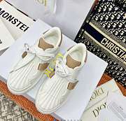 DIOR-ID SNEAKER White and Nude Calfskin and Rubber - 4