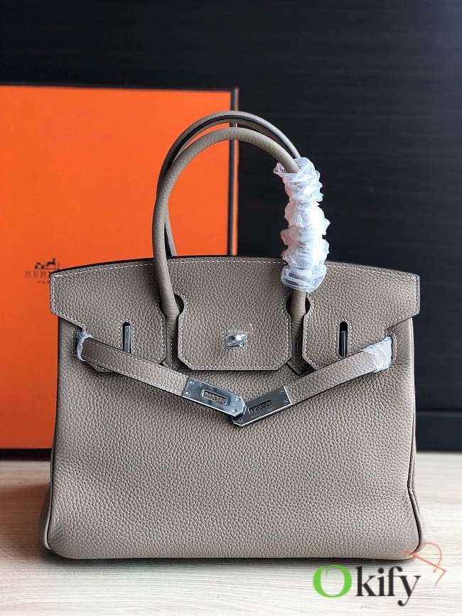 Hermas Birkin Gray 25cm - 1