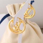Louis Vuitton Louise Hoop Earrings Gold - 5