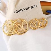 Louis Vuitton Louise Hoop Earrings Gold - 4