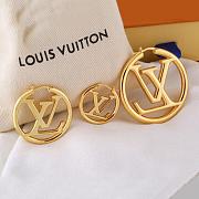 Louis Vuitton Louise Hoop Earrings Gold - 3
