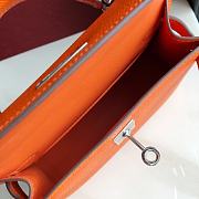 Hermas mini kelly epsom 19cm in Orange - 3