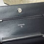 Chanel WOC crossbody bag with sliver hardware 19.5cm - 5