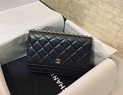 Chanel WOC crossbody bag with gold hardware 19.5cm - 1