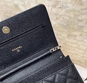 Chanel WOC crossbody bag with gold hardware caviar 19.5cm - 5