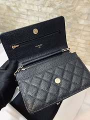 Chanel WOC crossbody bag with gold hardware caviar 19.5cm - 3