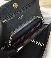 Chanel WOC crossbody bag with gold hardware caviar 19.5cm - 4