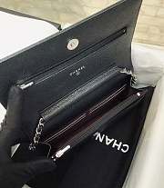 Chanel WOC crossbody bag with sliver hardware caviar 19.5cm - 3