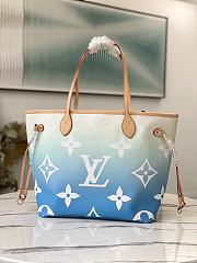 LV M45678 NEVERFULL MM By the Pool Blue - 3