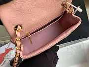 Bagsall chanel caviar classic fiap handbag pink gold 17cm - 2