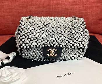 Chanel mini pearl flap 20cm