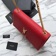 YSL CLASSIC SMALL KATE CHAIN BAG IN Red 24cm - 6