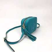 Gucci Soho Disco 21 Leather Bag Turquoise Blue - 5