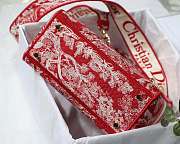 Dior Medium LADY D-LITE Bag Red 24cm - 4