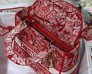 Dior Medium LADY D-LITE Bag Red 24cm - 3