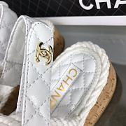 Chanel white sandals 6842 - 5